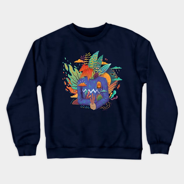 Natural meditation Crewneck Sweatshirt by Flostitanarum